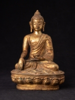Old Nepali Buddha statue from Nepal made from Bronze