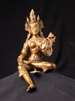 Old Nepali bronze Tara statue from Nepal made from Bronze